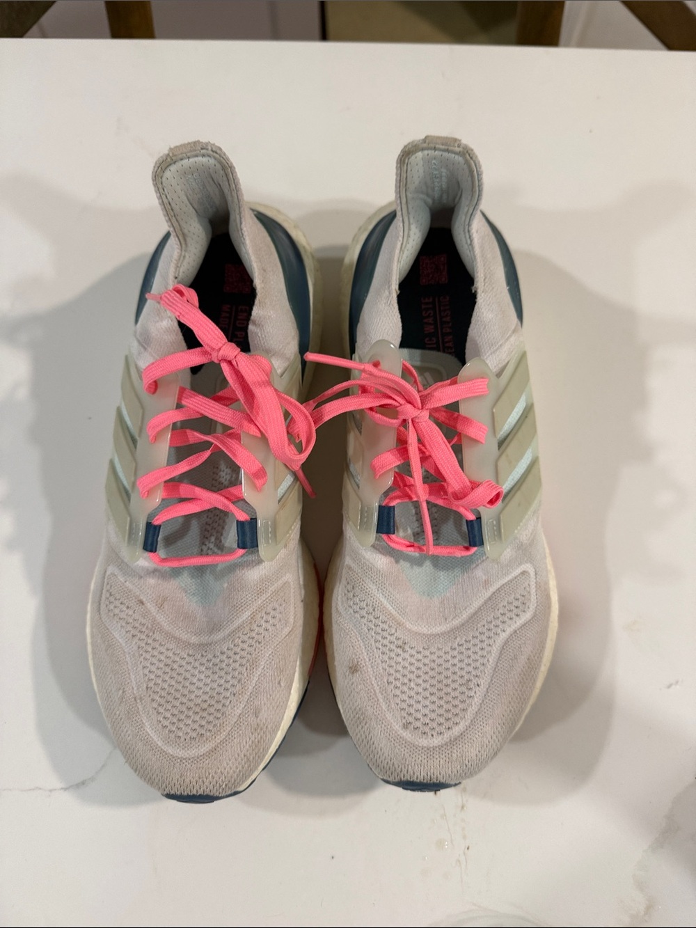 adidas Women’s Athletic Shoes in Pink and Cream